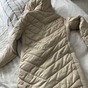 A&F | knee-length puffer jacket | Size S